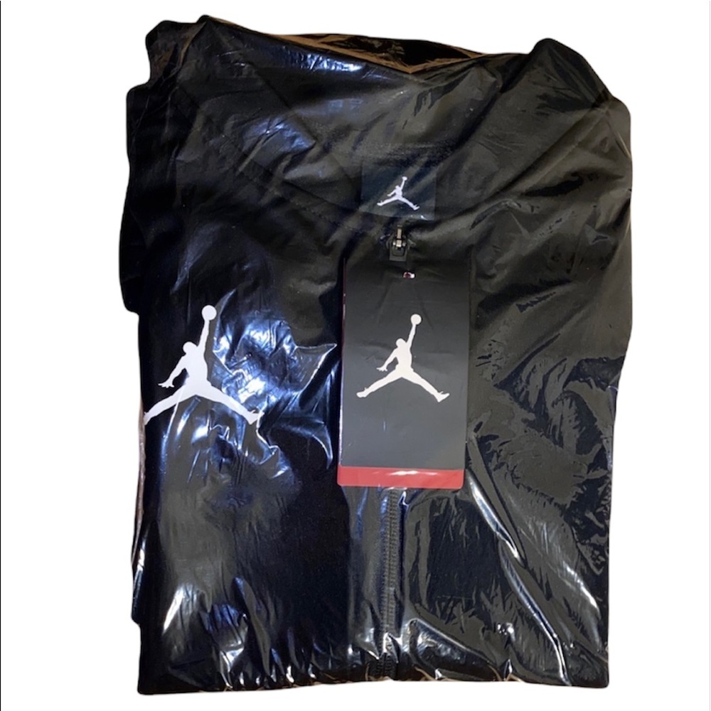 NWT Rare! Nike: Small-Tall Black Jordan’s Zip Up Jacket - Picture 2 of 2